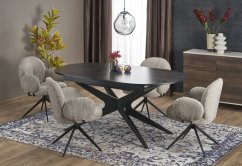 Rozkladací jedálenský stôl SANDRO 180(240)x100 čierny