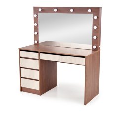 Toaletní stolek HOLLYWOOD 2 XL kašmír / ořech