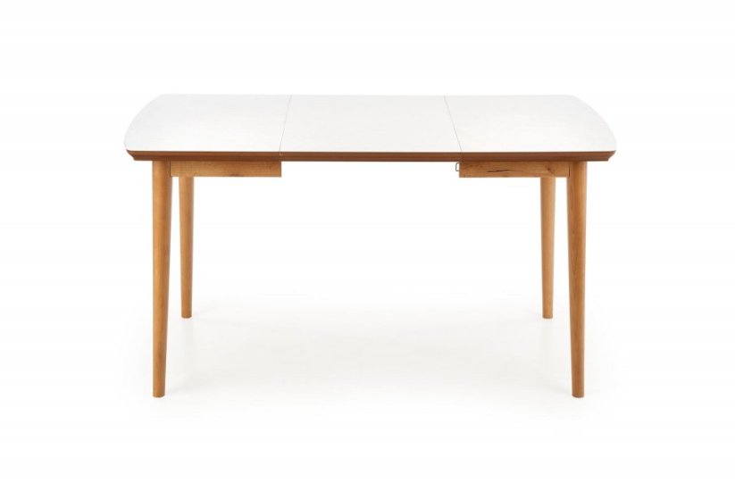 Rozkladací jedálenský stôl BRADLEY 140(185)x80 dub lefkas/biely