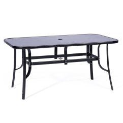 Záhradný stôl STANDARD XL 150x90 čierna