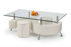 Konferenční stolek NINA 3 H bílý