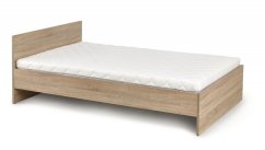 Dřevěná postel LIMA 120x200 dub sonoma