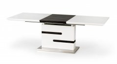 Rozkladací jedálenský stôl MONACO 160(220)x90 sivý/biely