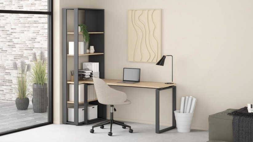 Psací stůl Sigal 600/01 jackson hickory/šedá