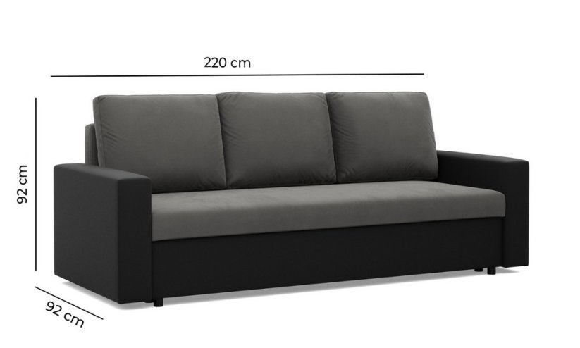 Trojmiestna pohovka LUNA výber z farieb