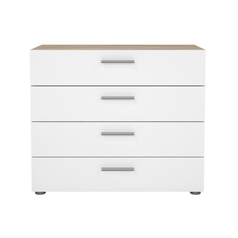 Komoda Pedro 505 dub sonoma/bílý lesk