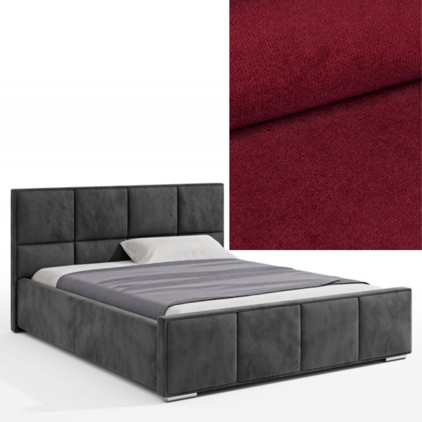 Čalúnená posteľ BELLA 120x200 výber z farieb - Výber poťahovej látky (MD): KRONOS_02