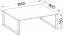 Jedálenský stôl PILGRIM čierna/biela 185x90