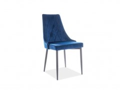Jedálenská stolička TRIX B VELVET modrá BLUVEL 86