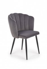Jedálenská stolička / kreslo K386 sivá