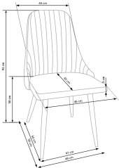 Jídelní židle K285 béžová