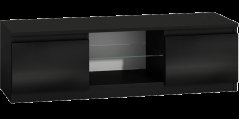 TV stolík Malvína 140 čierna/čierny lesk
