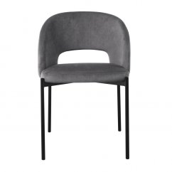 Jedálenská stolička / kreslo K455 sivá