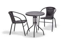 Balkonová sestava BISTRO SET 2+1 černá