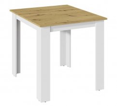 Jedálenský stôl MANGA 80x80 artisan/biela