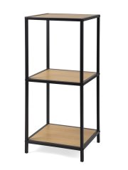 Regál 3 ARCANA 400775 přírodní/černá
