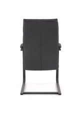 Konferenční židle ADRIANO SKID černá