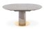 Rozkladací jedálenský stôl MUSCAT 120(160)x120 sivý/zlatý