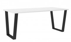 Jedálenský stôl KAISARA čierna/biela 185x90