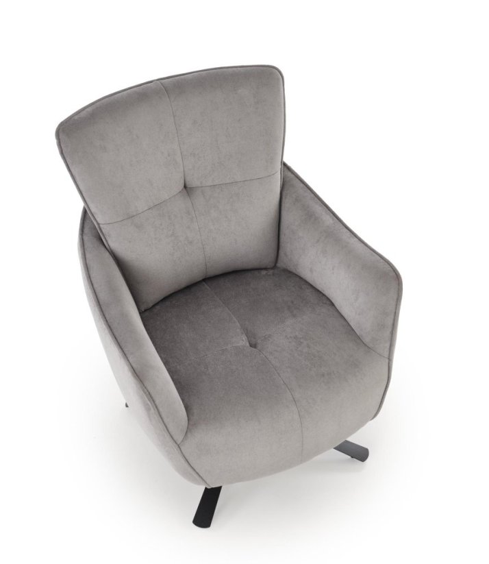 Otočné křeslo SCAMPI šedé