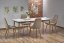 Rozkladací jedálenský stôl BARRET 90(190)x80 biely mat/dub lefkas