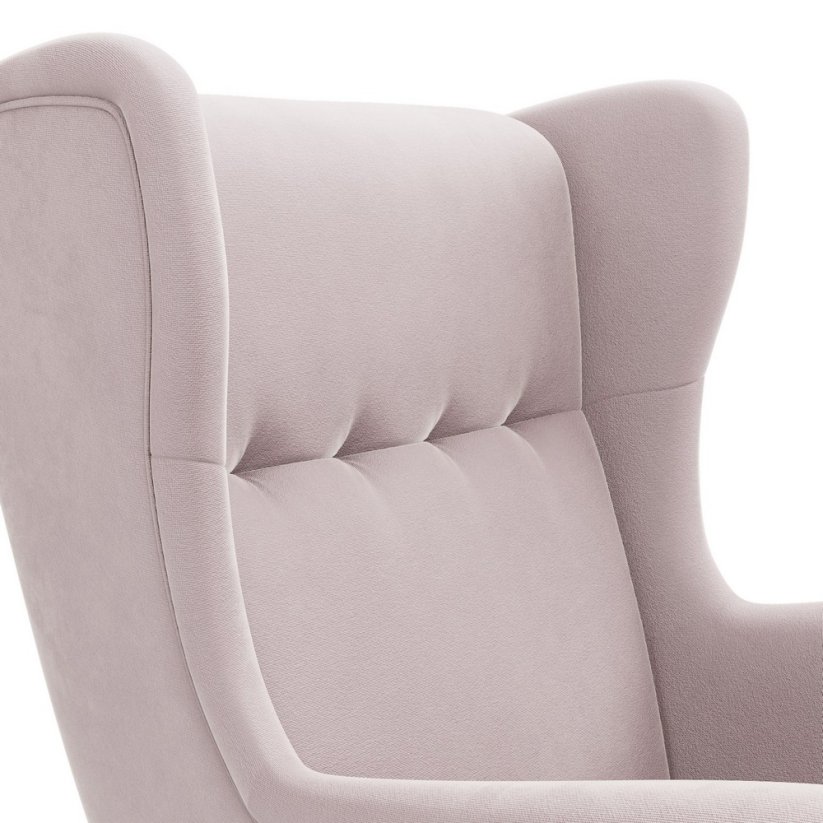 Křeslo Ušák VELO BEAUTY růžové