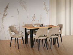 Rozkladací jedálenský stôl IKON 5 výber z farieb 140(180)x80