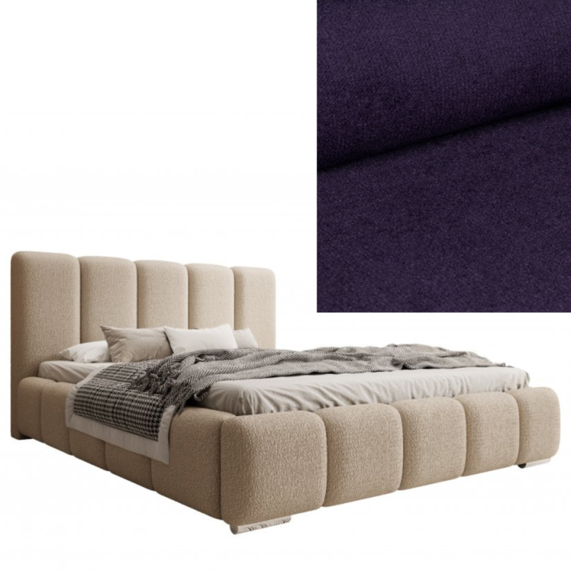 Čalouněná postel BASIC 140X200 výběr z barev - Výběr potahové látky (MD): KRONOS_37
