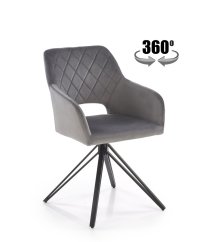 Jedálenské kreslo K535 sivé - výpredaj skladu