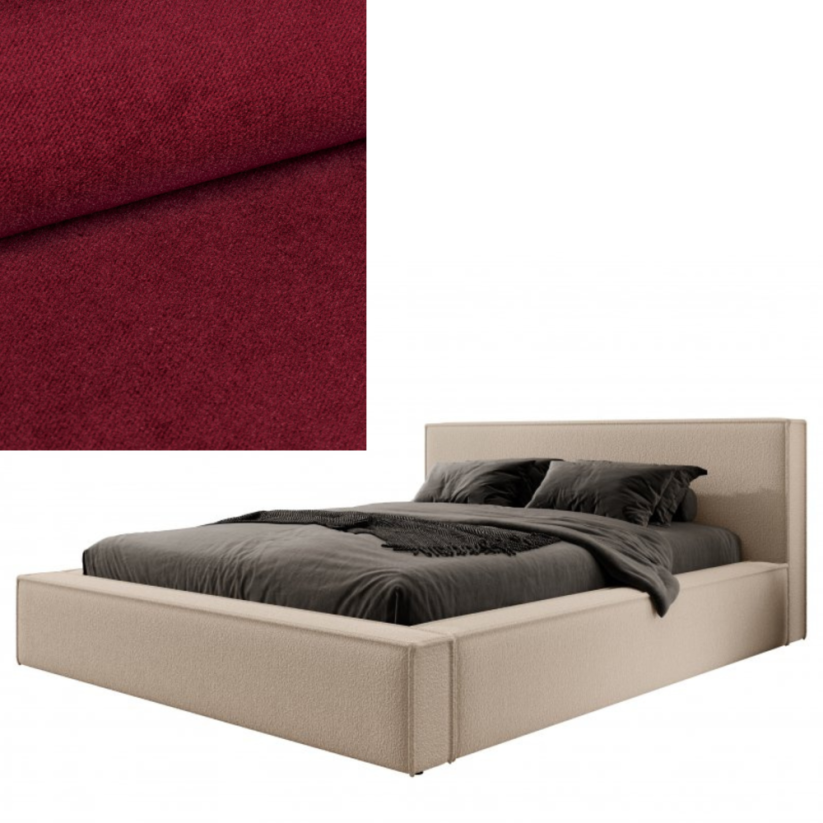 Čalouněná postel ASTURIA 140x200 výběr z barev - Výběr potahové látky (MD): KRONOS_02