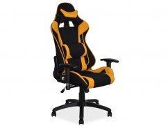 Herná stolička VIPER čierna/žltá