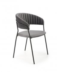 Jedálenská stolička / kreslo K426 sivá