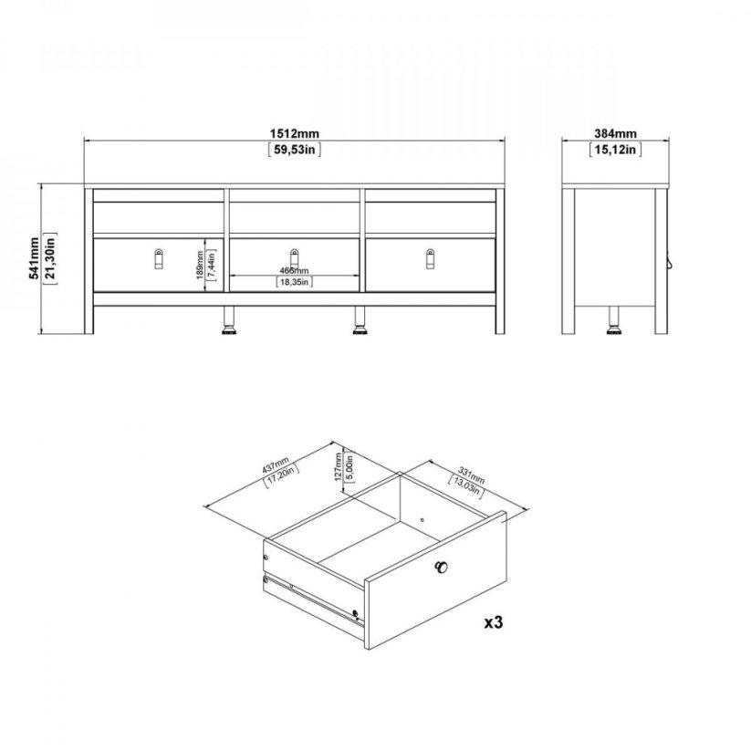 TV Stolík Real 668 kašmír