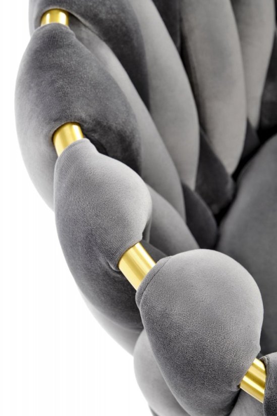 Jídelní židle / křeslo K517 šedá - výprodej skladu 1 ks