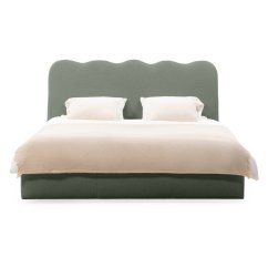 Čalouněná postel ANDULA 160x200 tmavě zelená