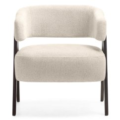 Čalúnené kreslo ZUZANA orech/béžové