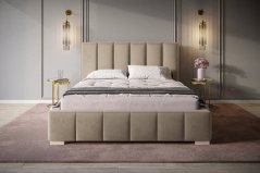 Čalúnená posteľ BED 1 160x200 béžová velvet