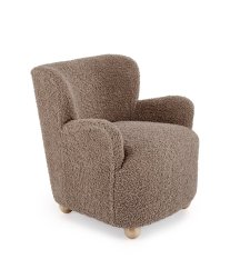 Čalúnené relaxačné kreslo CLAUDIO cappuccino