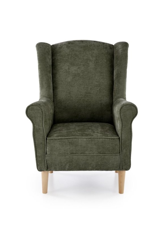 Kreslo / ušiak HERMES olivové