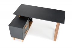 Psací stůl SERGIO XL antracit/dub wotan