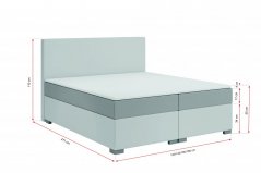 Kontinentální Boxspring postel CARINA 180x200 výběr z barev