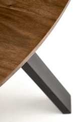 Okrúhly jedálenský stôl DANILO 120 orech/čierny - výpredaj skladu