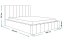 Čalouněná postel BED 10 160x200 světle šedá