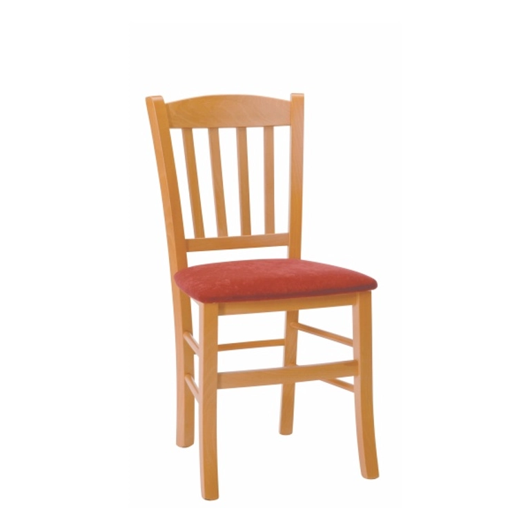 Jedálenská stolička VENETA s čalúneným sedákom - výber z odtieňov