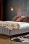 Čalouněná postel FRANCESCA 160x200 světle šedá