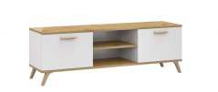 Tv stolík Roky 1 biela/artisan