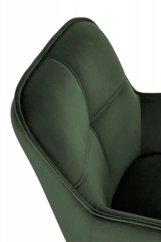 Jedálenská stolička / kreslo K463 tmavo zelená