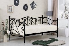 Kovová posteľ SUMATRA 90x200 čierna
