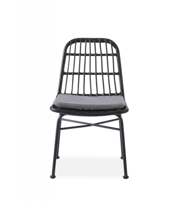 Stolička K401 čierna/sivá