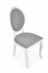 Jedálenská stolička VELO biela/sivá